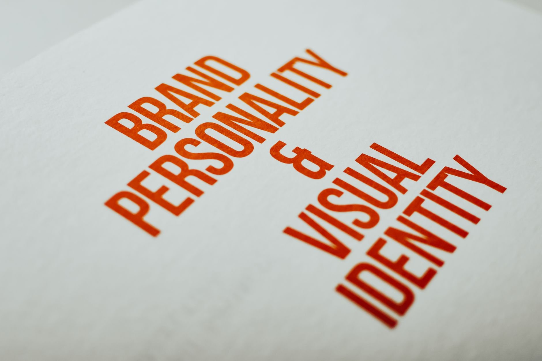 Bold editorial brand identity design work
